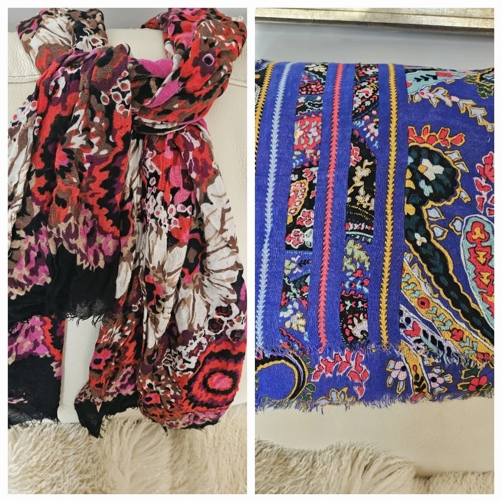 Vera Bradley Semi Sheer Scarves set of 2